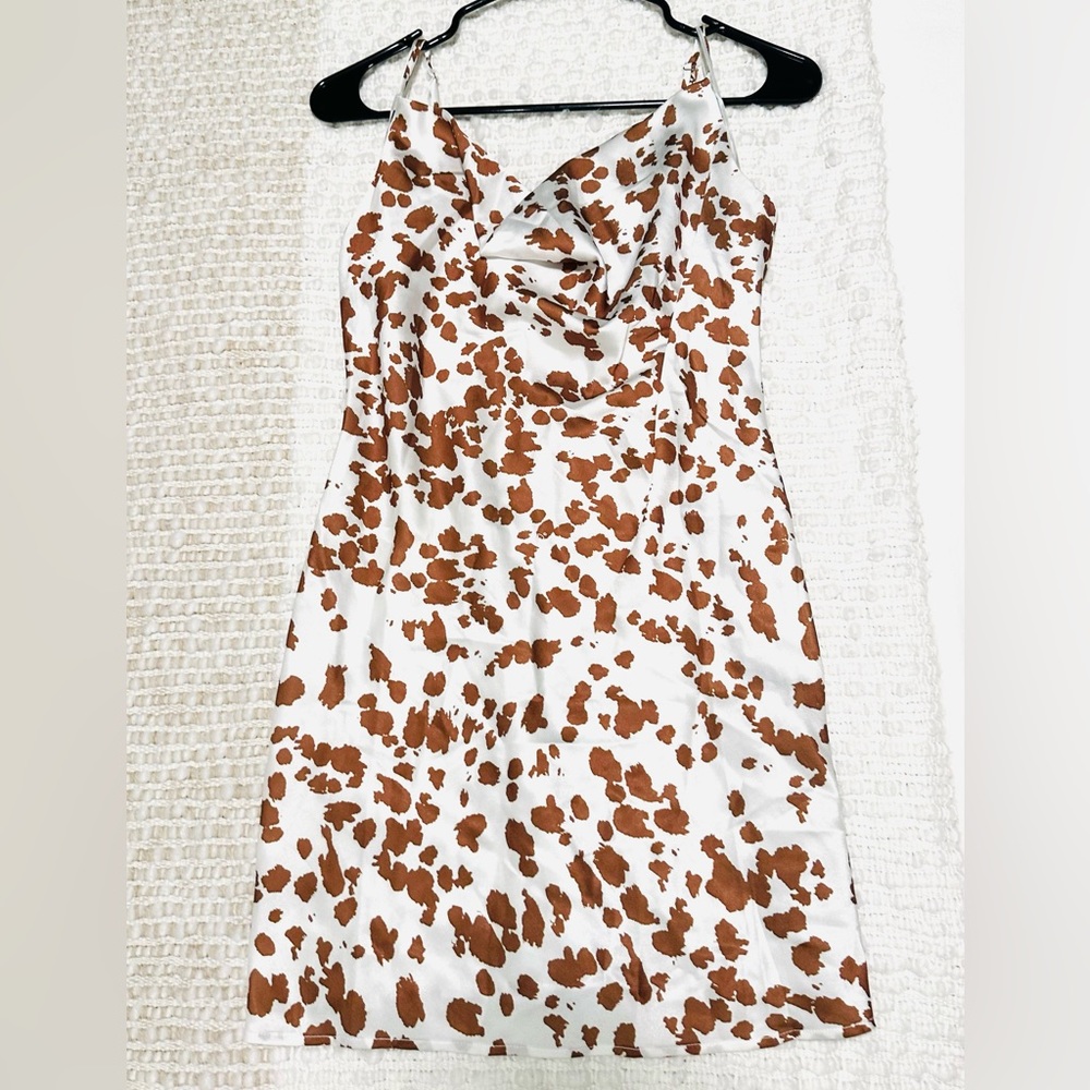 12th Tribe Ventura Cow Print Dress